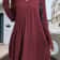 Irregular Brushed Ribbed Knit Dress, Autumn Winter Bohemian Solid Color Dress for Women