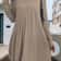 Irregular Brushed Ribbed Knit Dress, Autumn Winter Bohemian Solid Color Dress for Women
