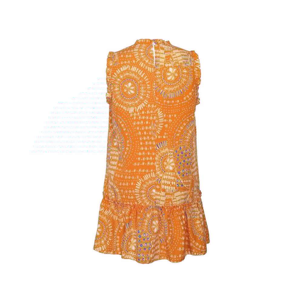 Summer New Womens Elegant Slim Fit Short Sleeve Dress, Black Gold Red Paisley Print, Ruched Hem, Round Neck