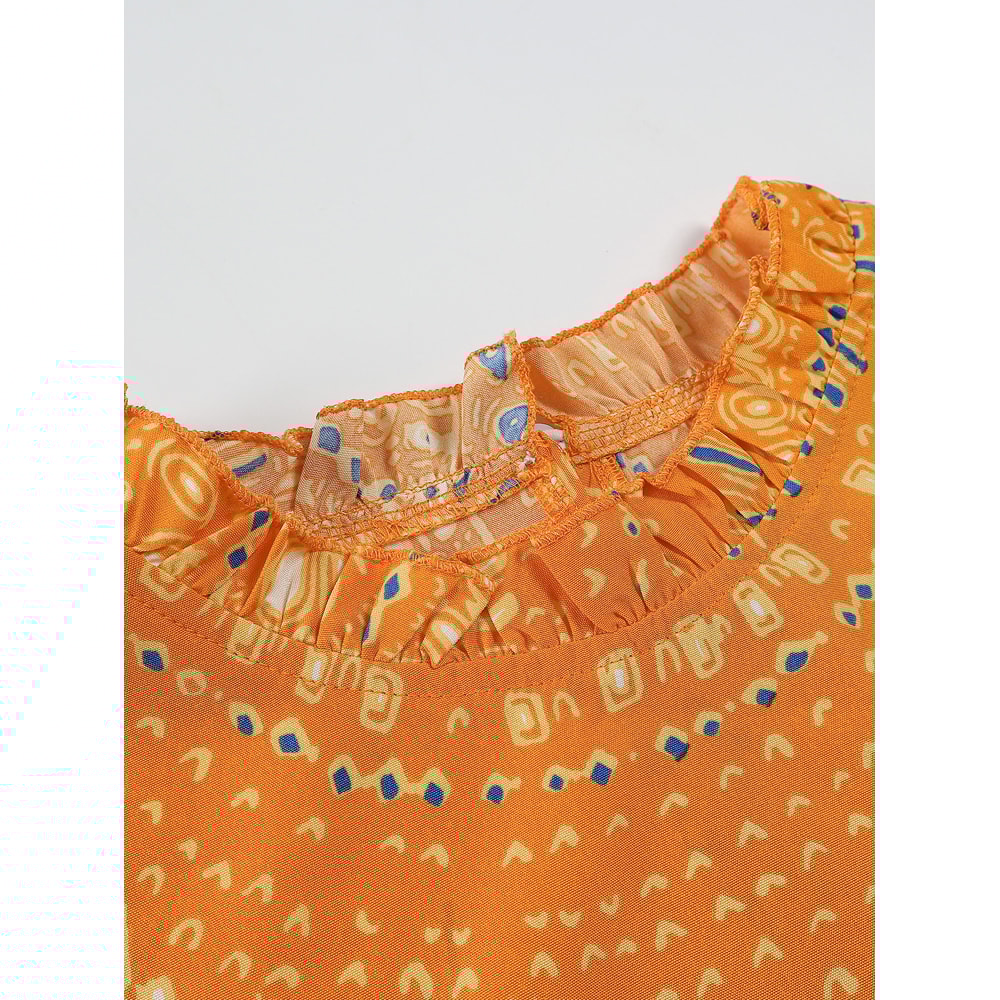 Summer New Womens Elegant Slim Fit Short Sleeve Dress, Black Gold Red Paisley Print, Ruched Hem, Round Neck