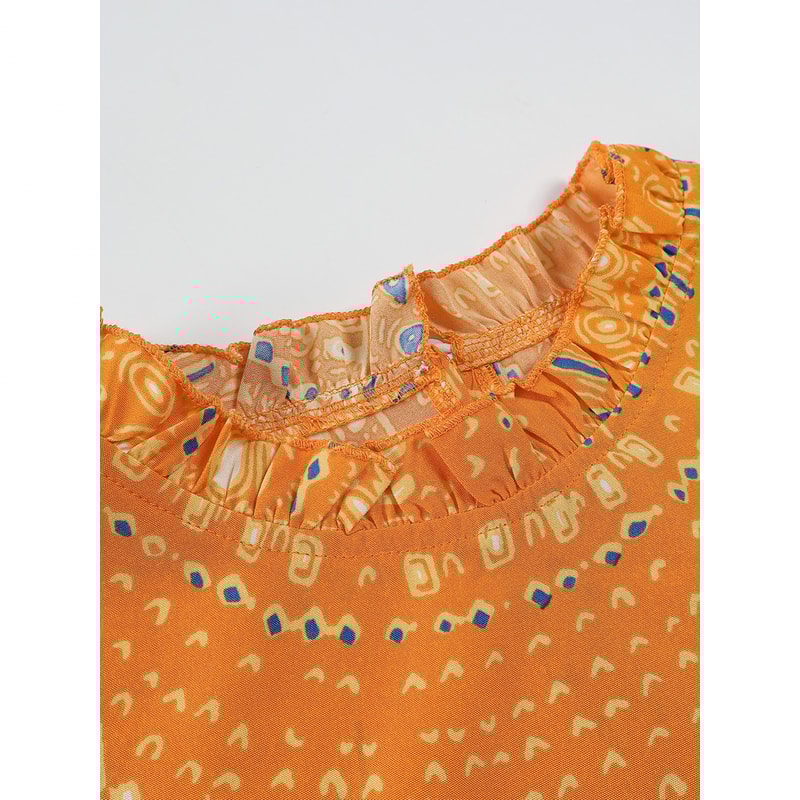 Summer New Womens Elegant Slim Fit Short Sleeve Dress, Black Gold Red Paisley Print, Ruched Hem, Round Neck