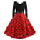 Black Vestidos Sleeve Polka Dot Dress Spring Autumn Elegant New Year Party Dresses 1