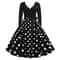 Black Vestidos Sleeve Polka Dot Dress Spring Autumn Elegant New Year Party Dresses 2
