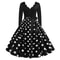 Black Vestidos Sleeve Polka Dot Dress Spring Autumn Elegant New Year Party Dresses 2