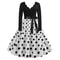 Black Vestidos Sleeve Polka Dot Dress Spring Autumn Elegant New Year Party Dresses 3