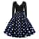 Black Vestidos Sleeve Polka Dot Dress Spring Autumn Elegant New Year Party Dresses 4
