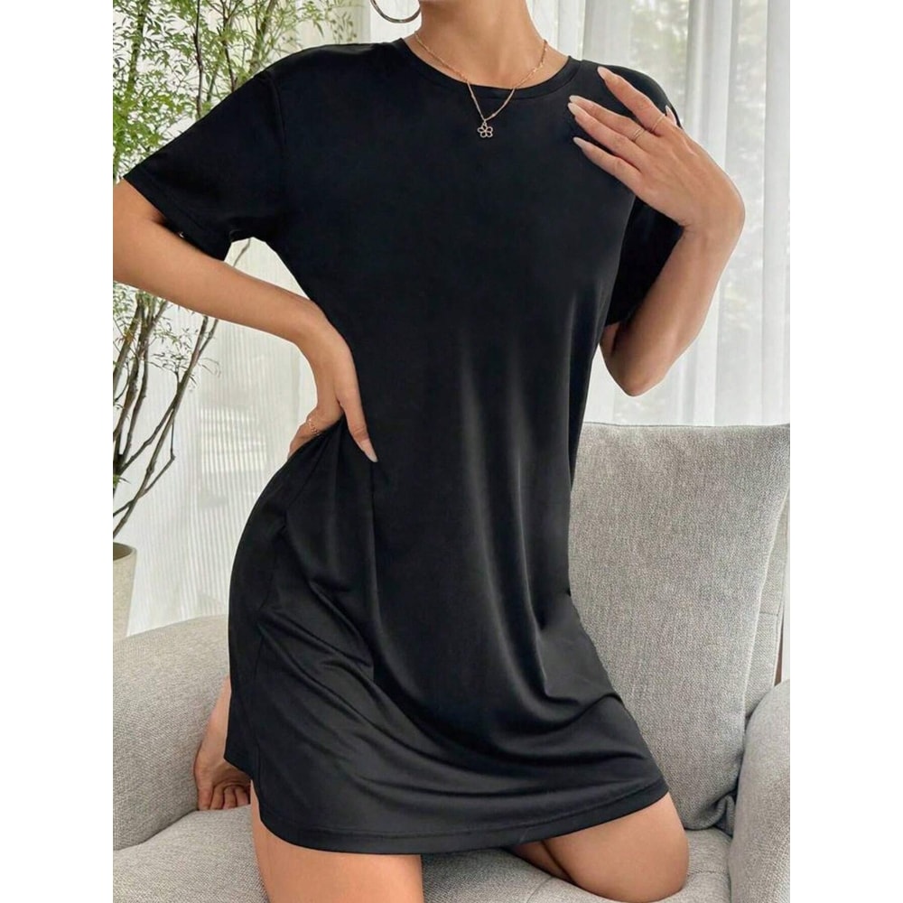 Summer Dresses Printed Slim Fit A Line Shirt Dress Casual Womens Dresses Half Length Short Evening Women Clothes