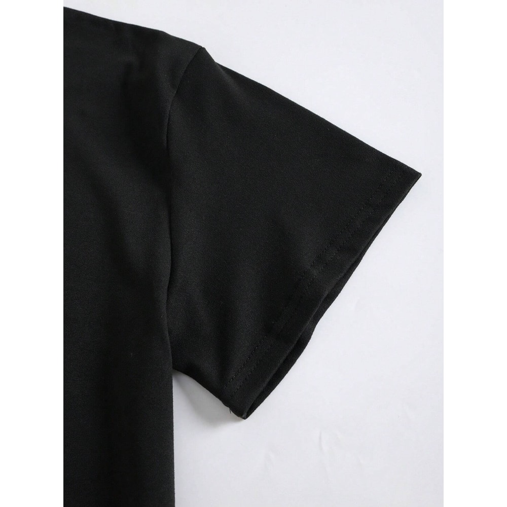 Summer Dresses Printed Slim Fit A Line Shirt Dress Casual Womens Dresses Half Length Short Evening Women Clothes