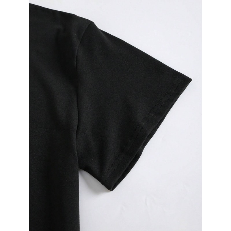 Summer Dresses Printed Slim Fit A Line Shirt Dress Casual Womens Dresses Half Length Short Evening Women Clothes