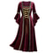 Vampire Witch Victorian Gothi Bandage Dress Women Long Sleeve Medieval Cosplay Vintage Look 5