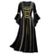 Vampire Witch Victorian Gothi Bandage Dress Women Long Sleeve Medieval Cosplay Vintage Look 8