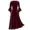 Vampire Witch Victorian Gothi Bandage Dress Women Long Sleeve Medieval Cosplay Vintage Look 4