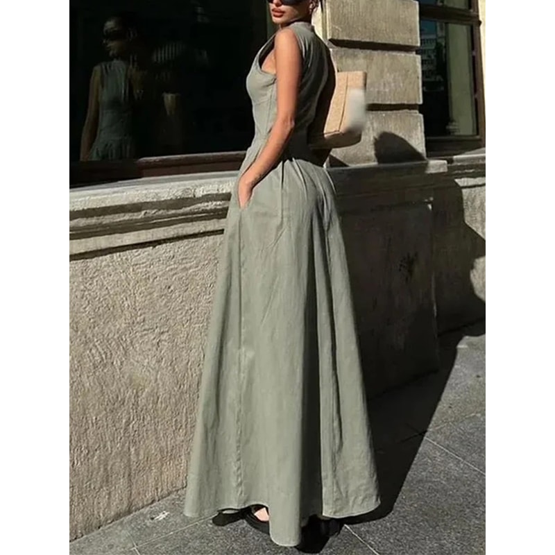 Elegant Party Dresses For Women New Midi Dresses Sleeveless Bodycon Dress Summer 5