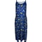 Womens Cross Border Summer Fashion Print Dress, Round Neck Sling Dress for Casual Daily Wear