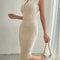 Midi Dresses Symmer Thin Party Dresses, Sleeveless High Waist Sexy, Chic Summer Style
