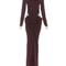 Full Sleeve Hollow Design Prom, Woman Autumn Style Long Bodycon Dress