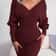 Casual Autumn Winter Long Sleeve Knitted Dresses, Solid Color Style in White Green Blue Black Purple