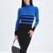 Striped Bodycon Dress Fall Holiday Vestido Long Sleeve Knit Office Lady Elegant Dress 11