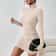 Bodycon Sheath Mini Dress for Women, Autumn Winter Knitted Dress, Long Sleeves Turtleneck Party Look