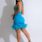 Beautiful Mesh Sequin Feather Glam Dress Luxury Woman Party Dress Glitter Sleeveless Night Out Birt 0
