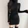 Sexy Slim Turtleneck Sweater Dress Women, Streetwear Bodycon Mini, Thick Basic Bottoming Dress Lady