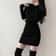 Sexy Slim Turtleneck Sweater Dress Women, Streetwear Bodycon Mini, Thick Basic Bottoming Dress Lady