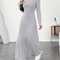 Turtleneck Vintage Dress Women, Autumn Winter Solid Casual Street Vestidos Fashion