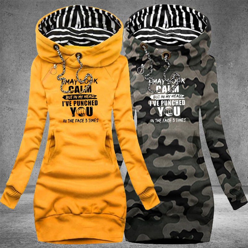 Casual Hooded Dresses For Women Pullover Dress Autumn And Winter Women Fashion Long Sleeve Hoodie D 0