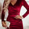 European Style Autumn and Winter Pleated Dress Color Elegant Daily Skirt for Women