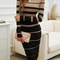 Fall Holiday Streetwear Dress Striped Bodycon Knit Office Long Sleeve