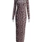 Fashion Leopard Bodycon Sheath, Slim Female Bodycon Robes Vestidos