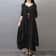 Comfy Loose Long Sleeve Robe, Mori Girl Style Dress for Women, Casual Plus Size Long Skirt