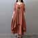 Comfy Loose Long Sleeve Robe, Mori Girl Style Dress for Women, Casual Plus Size Long Skirt