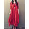 Comfy Loose Long Sleeve Robe, Mori Girl Style Dress for Women, Casual Plus Size Long Skirt