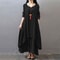 Comfy Loose Long Sleeve Robe, Mori Girl Style Dress for Women, Casual Plus Size Long Skirt