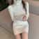 Sexy Mini Knitted Dress Autumn Winter Long Sleeve Casual Turtleneck Dress For Women 5