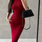 Elegant Dresses for Evening Party Ladies with Elastic Hip Wrap
