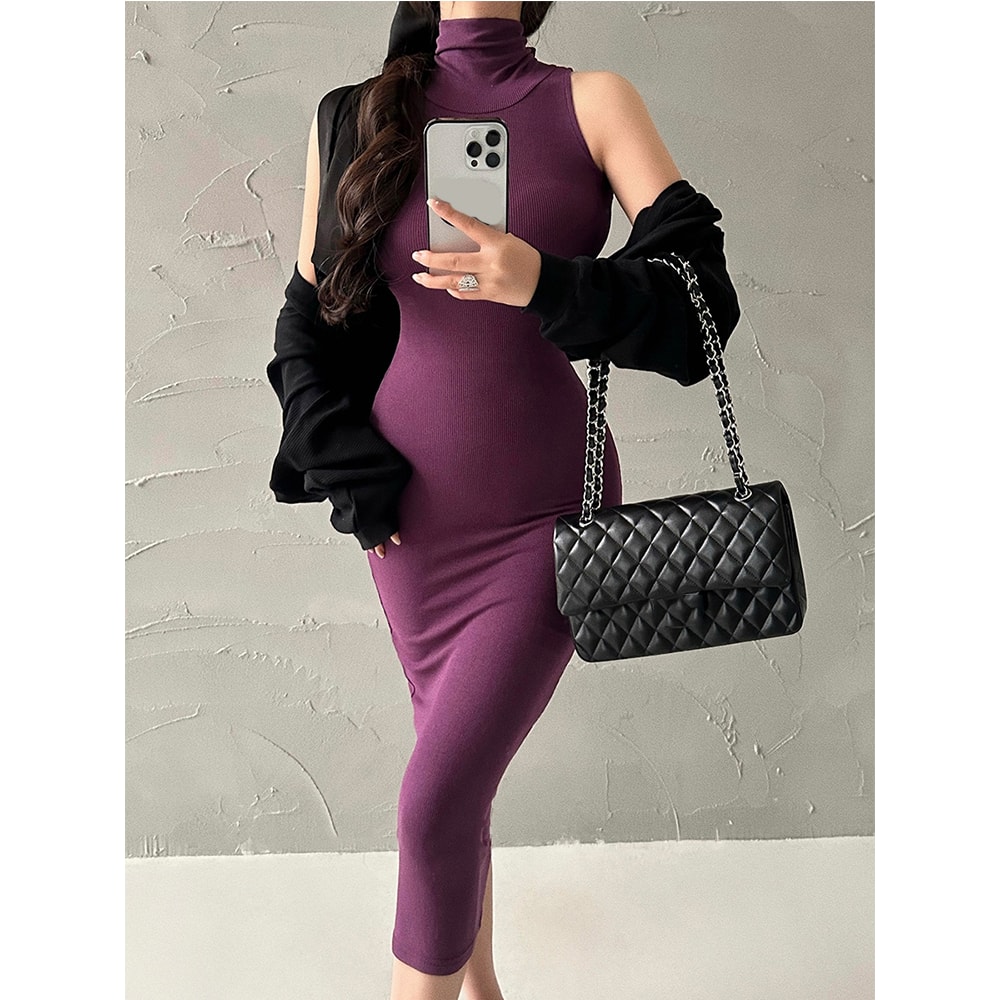 Elegant Dresses for Evening Party Ladies with Elastic Hip Wrap