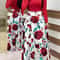 Long Dresses Autumn Flower Color Matching Dresses Womens Clothing 5