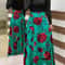 Long Dresses Autumn Flower Color Matching Dresses Womens Clothing 9