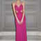 Weird Puss Ruched Sexy Dress Women, Coquette V Neck, Backless Sleeveless Bodycon with Ruffles Splits for Prom Party