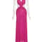 Weird Puss Ruched Sexy Dress Women, Coquette V Neck, Backless Sleeveless Bodycon with Ruffles Splits for Prom Party