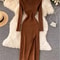 Female VNeck Slim Slit Womens Sweater Dress Tightfitting Wrap Dresses 7