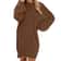 Oversized Basic Ladies Cloth, Women Winter Sweater Knit Crewneck, Warm Long Sleeve Casual Dress