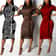 Fashion Women Spring Fall Elegant Dress Long Sleeve Sexy Mini Bandage Dresses Letter Print Midi Dre 0