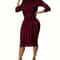 Fashion Women Spring Fall Elegant Dress Long Sleeve Sexy Mini Bandage Dresses Letter Print Midi Dre 3
