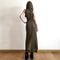 Sexy European And American Style Sleeveless Hooded Dress Long Split Hollow Out Pure Color Womens Go 2