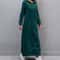 Winter Warm Midi Robe Hooded Long Sweatshirt Dress Casual Vestidos