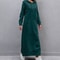 Winter Warm Midi Robe Hooded Long Sweatshirt Dress Casual Vestidos