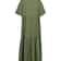 Womens Dress Plus Size Casual Loose VNeck Solid Long Pleated Spring Summer Dress 1